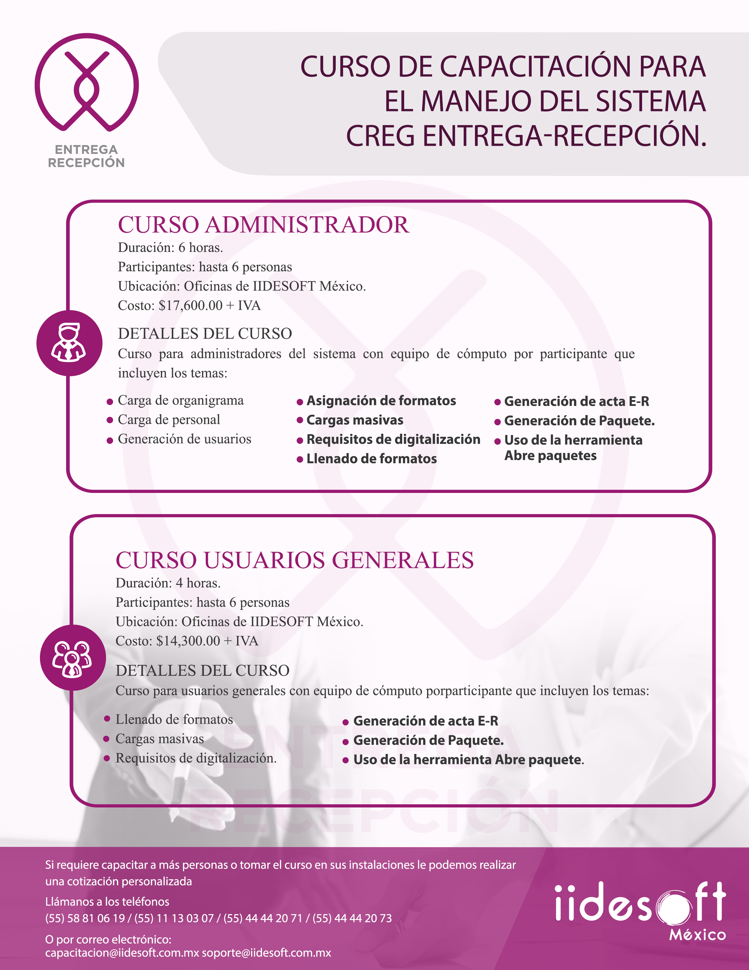 Curso CREG Entrega-Recepción